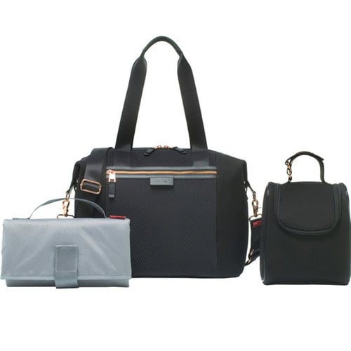 Custom Stevie Luxe Changing Bag Black Scuba