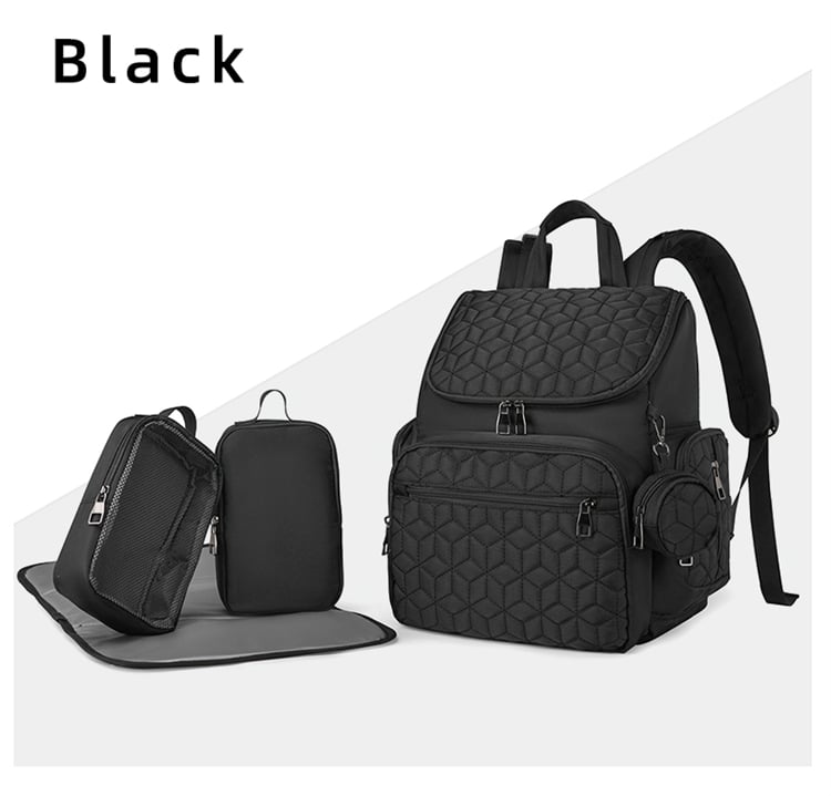 Wholesale 5PCS Leisure Diaper Backpack Set Large Capacity Waterproof & Stylish for Mom