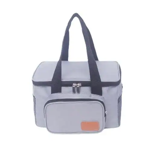 Oxford Lunch Bag Double - Layer Foil Insulated Cooler Bag