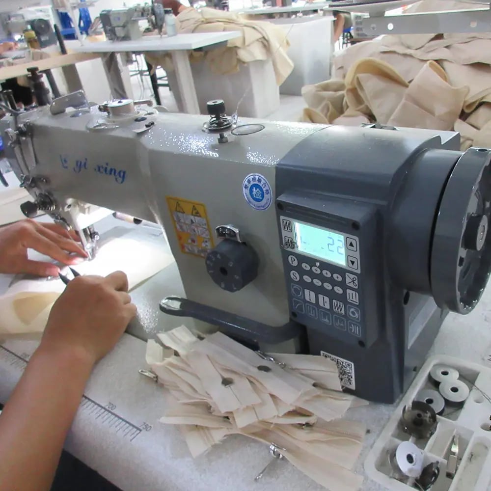 sewing the liner