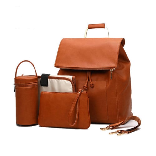 OEM 4PCS PU Backpack China Diaper Bag Wholesale Market 9 OEM 4PCS PU Backpack China Diaper Bag Wholesale Market