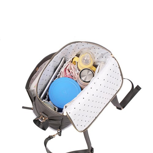 pu diaper backpack with coin pouch