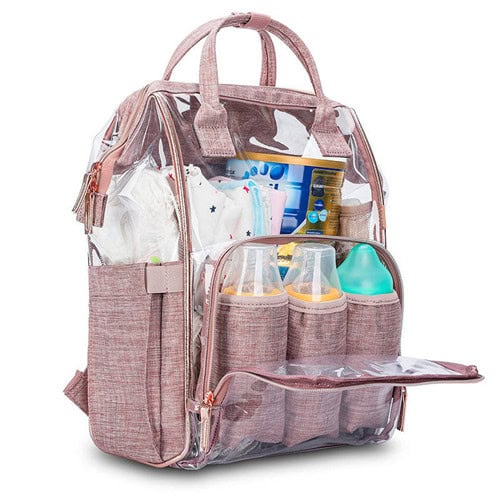 Custom Patchwork PVC Diaper Bag Waterproof Maternity Bag