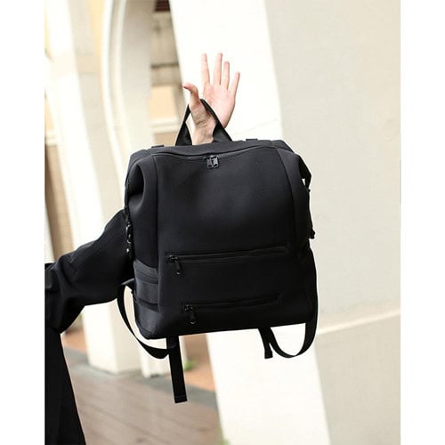 Grey Neoprene Tote Diaper Bag with Wet Bag and Makeup Bag 8 2023062703154654 3