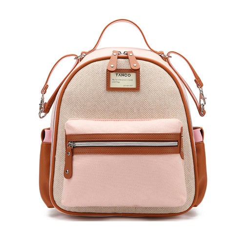 Light Grey Canvas Diaper Backpack Mini Plus French Style 8 Light Grey Canvas Diaper Backpack Mini Plus French Style