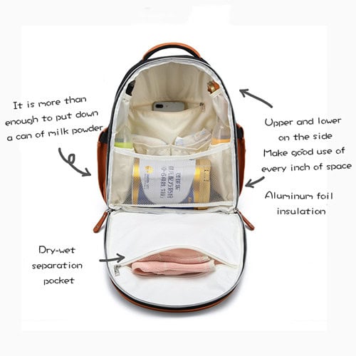 New Canvas Diaper Bag Color - Block Fashion Nappy Bag 9 OEM dark grey Oxford diaper bag mommy bags with Cart hook