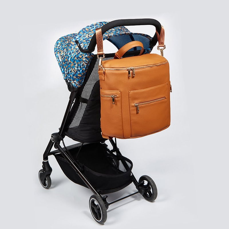 PU Maternity Backpack Cross - border Mommy Bags Supplier 10 leather waterproof mommy bag baby nappy bags tote
