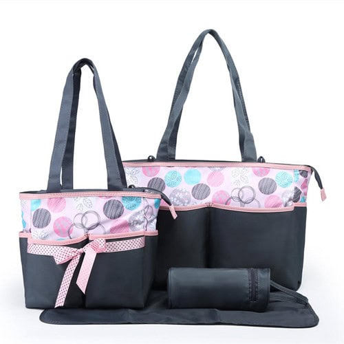 4PCS Multi-functional Printed Diaper Bag Set Bag Supplier 7 4PCS Multi-functional Printed Diaper Bag Set Bag Supplier