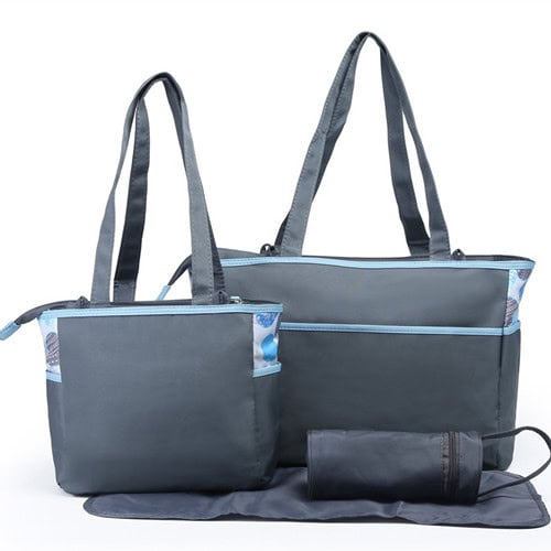 4PCS Multi-functional Printed Diaper Bag Set Bag Supplier 8 Colorland factory price multi-functional print 4 diaper changing baby diaper bag