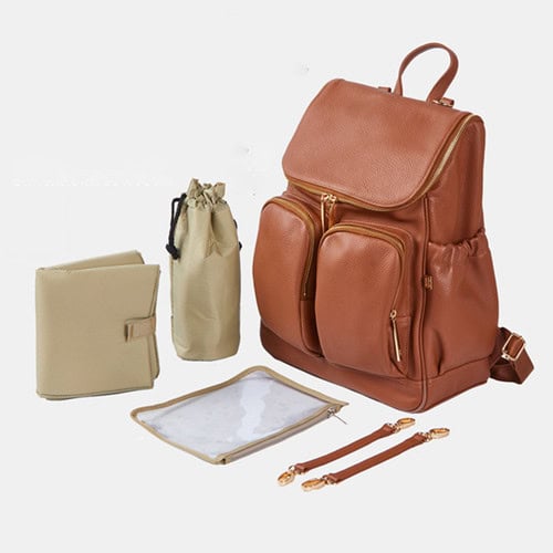 Custom High-quality PU Backpack Diaper Bag Supplier 8 Custom High-quality PU Backpack Diaper Bag Supplier