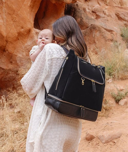 Custom Petunia Pickle Bottom Pivot Backpack Twilight Black