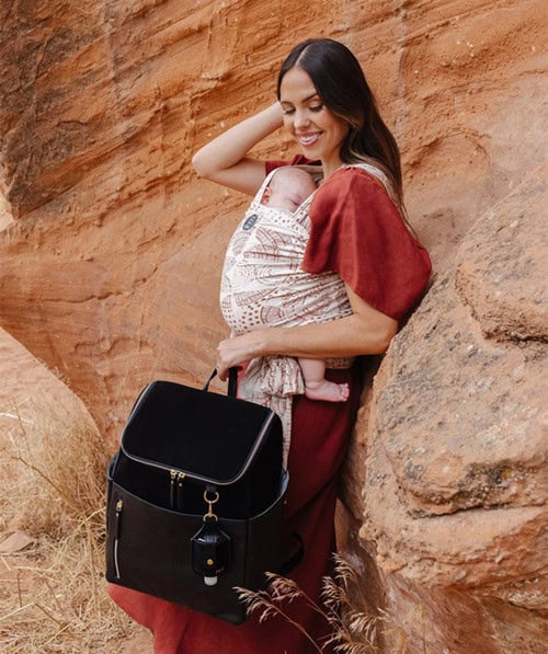 Custom Petunia Tempo Backpack Diaper Bag in Twilight Black 5 Custom Petunia Tempo Backpack Diaper Bag in Twilight Black