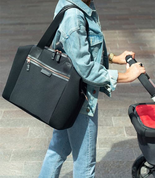 Custom Stevie Luxe Changing Bag Black Scuba