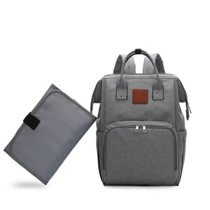 Custom Gray Convertible Backpack with Shoulder Strap