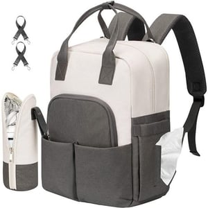 Maternity Travel Bag Oxford Mommy Bag with Bottle Bag