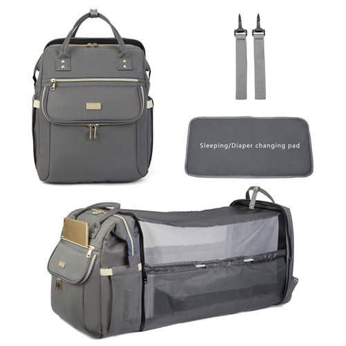 diaper bag with bed and mosquito nets