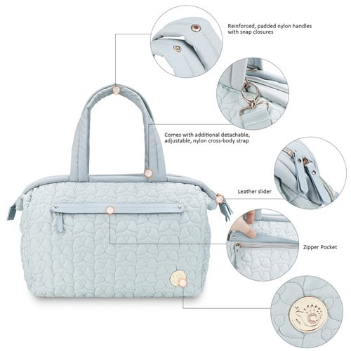 Custom Maternity Bag Quilted Mommy Bag for Baby Travel 12 Custom pink Polyester Folding Wet Tote Nappy Bag Factory