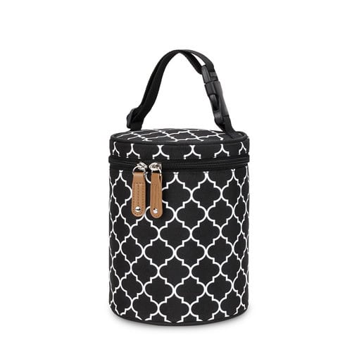 Geometric Polyester Lined Insulated Bag Bottle Storage Bag