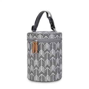 Geometric Polyester Lined Insulated Bag Bottle Storage Bag