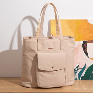 Oxford Tote Lequeen Maternity Bag with Front Pocket