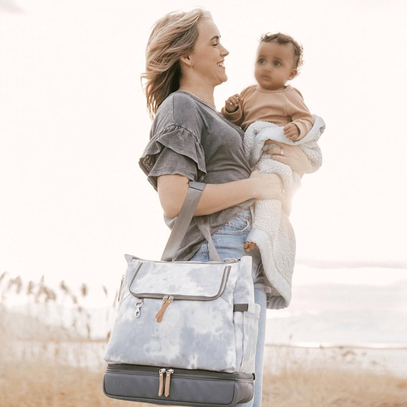 Double-layer tote Diaper Bag Pivot Pack Smoke Swirl Tie-Dye 5 Double-layer Diaper Bag Pivot Pack Smoke Swirl Tie-Dye