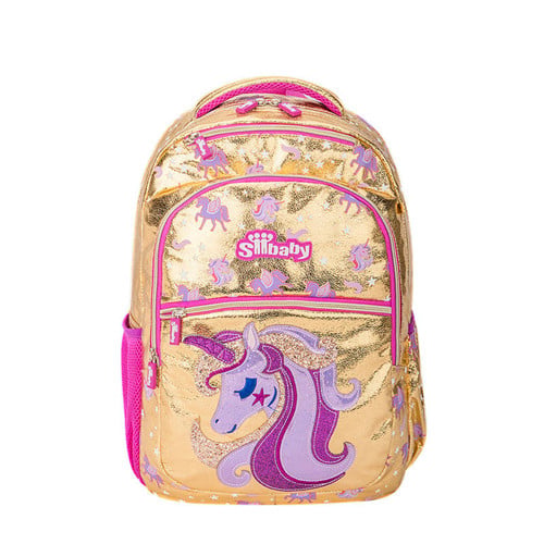 Purple Sequined Cartoon Bag Super Baby Print School Backpack 6 Purple Sequined Cartoon Bag Super Baby Print School Backpack