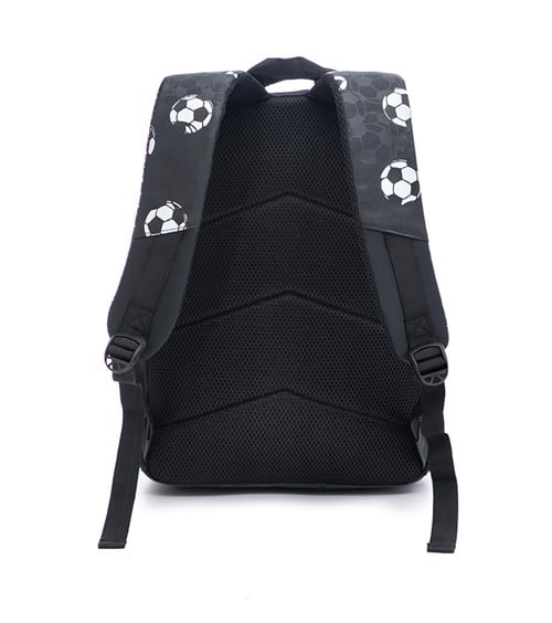 Oxford Football Print Backpack Children’s School Bag 9 Black Gold Oxford Football Print Backpack Children's School Bag