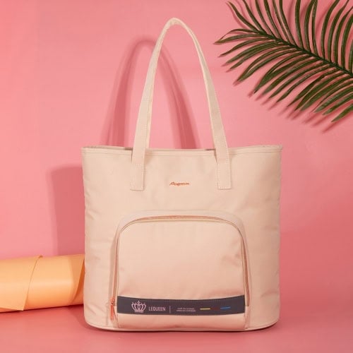 Lequeen Khaki Oxford Tote Maternity Bag Supplier