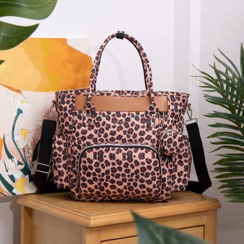 Lequeen Leopard Print Tote Bag Maternity Bag Wholesale 11 Lequeen Leopard Print Tote Bag Maternity Bag Wholesale