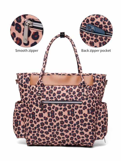 Lequeen Leopard Print Tote Bag Maternity Bag Wholesale 12 Dark Colored