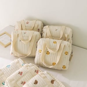 Cotton Embroidery Diaper Bag Tote Bag Wholesale