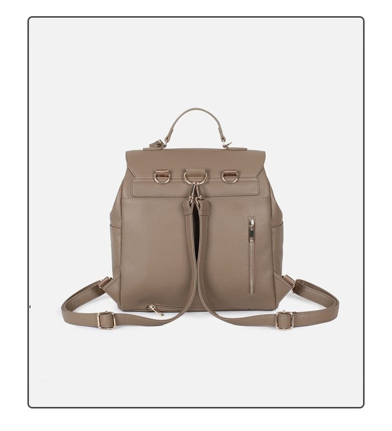 Custom PU Leather Diaper Bag Set Mommy Diaper Backpack 9 Pu Leather Diaper Bag Travel Outdoor Baby Bag Mommy Diaper Backpack