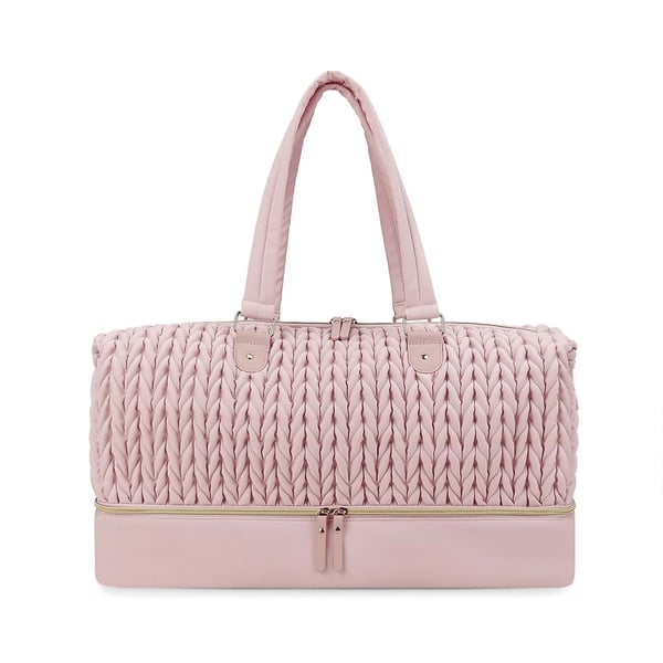 Quilted Double Layer Diaper Bag Travel Bag - Image 9