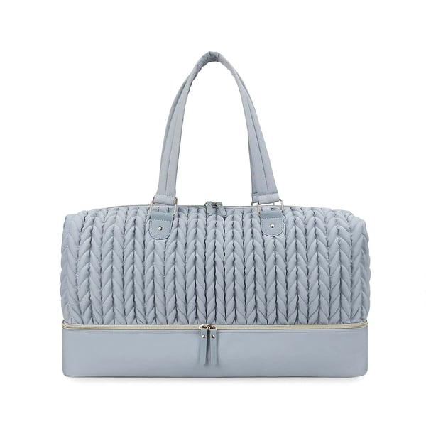 Quilted Double Layer Diaper Bag Travel Bag - Image 7