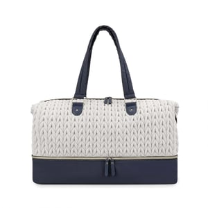 Quilted Double Layer Diaper Bag Travel Bag