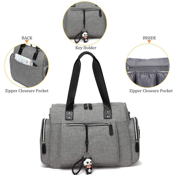 Custom Waterproof Oxford Bag Convertible Diaper Bag Wholesaler - Image 6