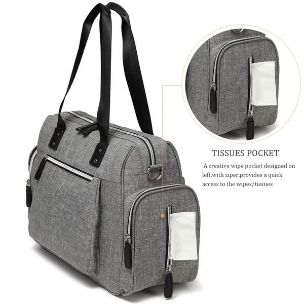 Custom Waterproof Oxford Bag Convertible Diaper Bag Wholesaler - Image 5