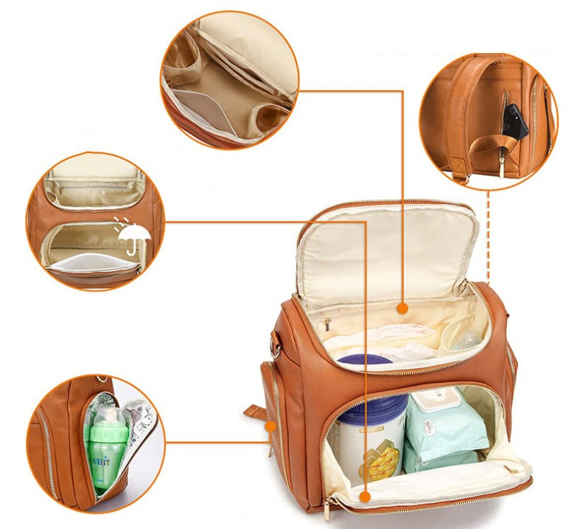 Custom PU Convertible Diaper Bag Women’s Backpack Supplier 10 c1d5c753 81ad 4cb6 bfbf b65e7ce9da65 2