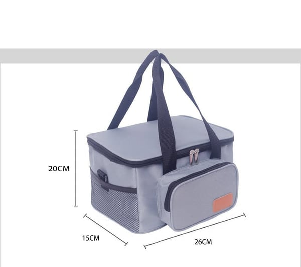 Oxford Lunch Bag Double - Layer Foil Insulated Cooler Bag 4 Oxford Lunch Bag Double - Layer Foil Insulated Cooler Bag - Image 3