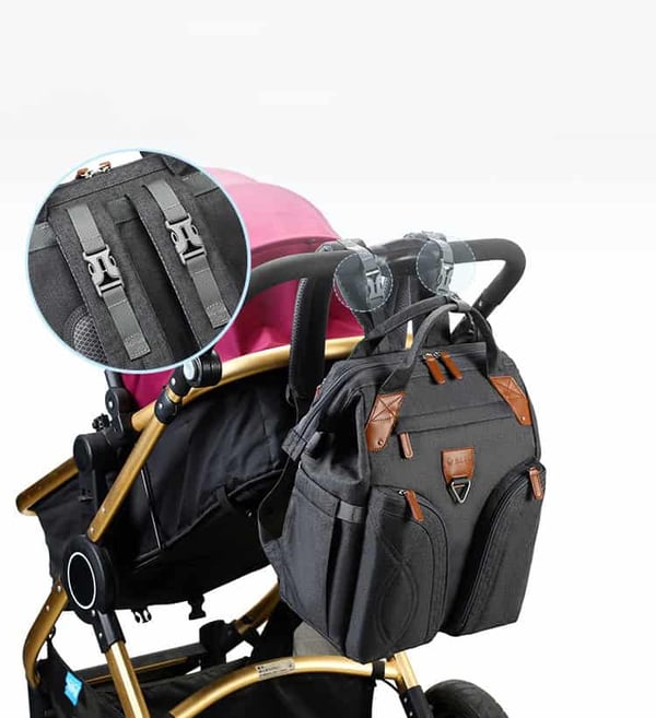Diaper Bag Supplier Grey Nappy Backpack 9 Diaper Bag Supplier Grey Nappy Backpack - Image 8