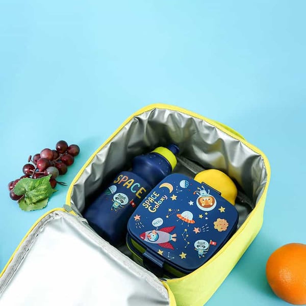 3-Piece Thermal Tableware Set Cartoon School Essentials - Image 7