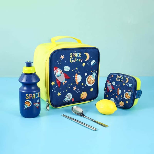 3-Piece Thermal Tableware Set Cartoon School Essentials - Image 8