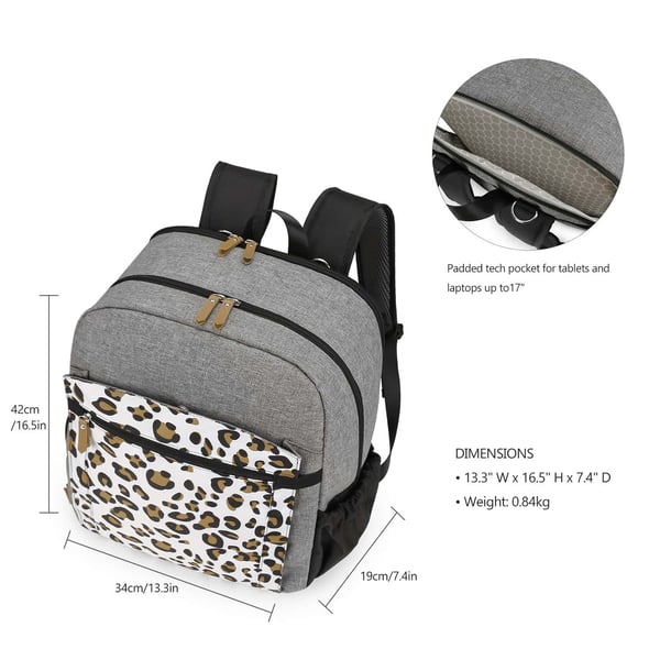 Breast Pump Travel Bag Large Capacity Diaper Bag Backpack - Image 3