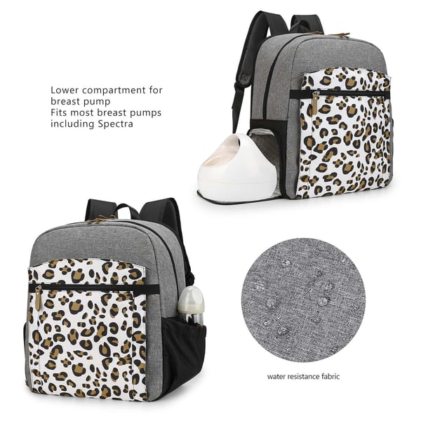 Breast Pump Travel Bag Large Capacity Diaper Bag Backpack - Image 6