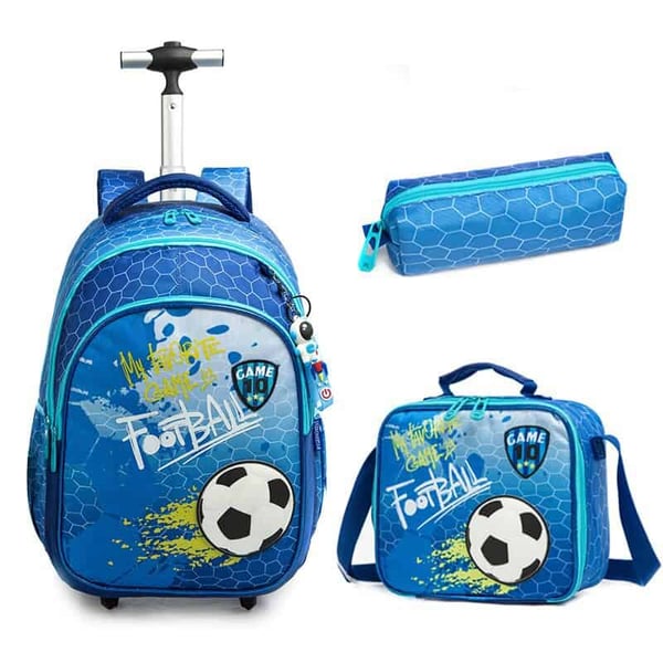 18-inch Trolley Schoolbag 3-PCS Set Sequin Eiffel Tower Series 12 18-inch Trolley Schoolbag 3-PCS Set Sequin Eiffel Tower Series - Image 11
