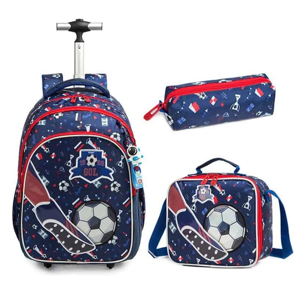 18-inch Trolley Schoolbag 3-PCS Set Sequin Eiffel Tower Series 13 18-inch Trolley Schoolbag 3-PCS Set Sequin Eiffel Tower Series - Image 12