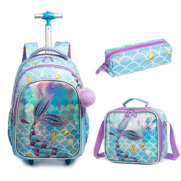 18-inch Trolley Schoolbag 3-PCS Set Sequin Eiffel Tower Series 16 18-inch Trolley Schoolbag 3-PCS Set Sequin Eiffel Tower Series - Image 15