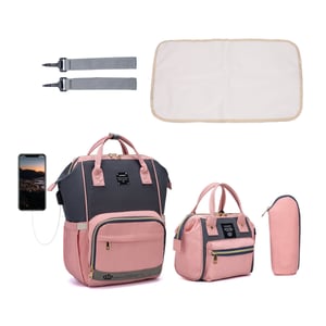 light color lequeen diaper bag set
