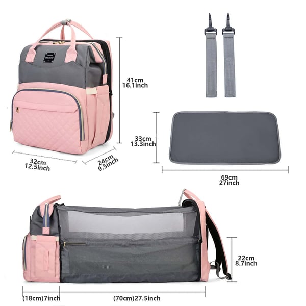 Lequeen Foldable Diaper Bag Bed wholesale bag manufacturers 6 Lequeen Foldable Diaper Bag Bed wholesale bag manufacturers - Image 5