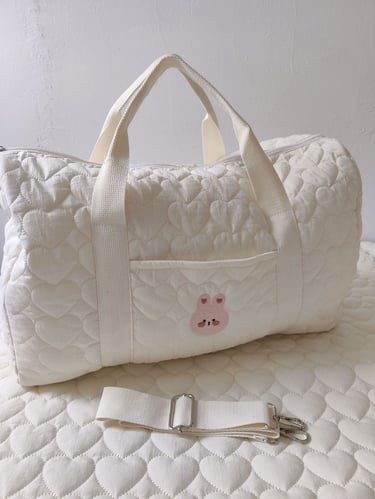 Cotton Quilted Diaper Tote Bag with Animal Print 10 Cotton Love Quilted Diaper Bag with Cartoon Print